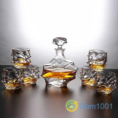 Комплект чаши за уиски с гарафа - 0.860 л.